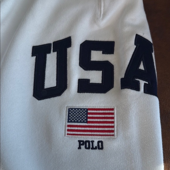 White Womens Bottoms with US Print - Picture 4 of 5